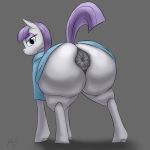  1:1 anus big_anus big_butt butt butt_focus equid equine female feral friendship_is_magic hi_res huge_butt hyper hyper_anus mammal maud_pie_(mlp) my_little_pony presenting puffy_anus raised_tail rear_view thick_thighs tracer_painter wide_hips 