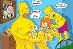  bart_simpson homer_simpson maude_flanders nickamano the_simpsons 