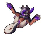  2019 3_toes 5_fingers anthro areola breasts digital_media_(artwork) female fingers furkinghell hair kangaroo macropod mammal marsupial nipples open_mouth pawpads purple_areola purple_hair purple_nipples purple_nose purple_pawpads purple_pussy purple_tongue pussy solo teeth toes tongue 