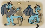  absurd_res anthro argon atomicmeta claws clothing dragon feral hi_res male solo wings 