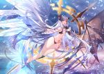  bicolored_eyes horns lily_(sennen_sensou_aigis) sennen_sensou_aigis wings yuasa_akira 