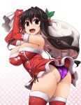 ass christmas cleavage kantai_collection naganami_(kancolle) pantsu thighhighs yoshi_tama 
