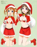  bikini china_moeka christmas cleavage garter high_school_fleet misaki_akeno onishi_manato swimsuits 