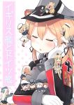  6+girls ^_^ ^o^ ahenn ark_royal_(kantai_collection) bismarck_(kantai_collection) black_dress black_gloves black_headwear black_sailor_collar blonde_hair blue_eyes breast_pillow breasts brown_eyes brown_gloves capelet chibi closed_eyes commentary_request cover cover_page dress elbow_gloves eyebrows_visible_through_hair flower flying_sweatdrops garrison_cap giantess gloves graf_zeppelin_(kantai_collection) hair_between_eyes hair_flower hair_ornament hat highres janus_(kantai_collection) jervis_(kantai_collection) kantai_collection long_hair long_sleeves military military_uniform minigirl multiple_girls nelson_(kantai_collection) open_mouth peaked_cap pink_flower prinz_eugen_(kantai_collection) purple_eyes red_hair ro-500_(kantai_collection) sailor_collar sailor_dress sailor_hat sailor_shirt school_swimsuit shirt short_hair sidelocks smile swimsuit swimsuit_under_clothes tears twintails u-511_(kantai_collection) uniform warspite_(kantai_collection) white_gloves z1_leberecht_maass_(kantai_collection) z3_max_schultz_(kantai_collection) 