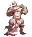 2019 5_fingers 5_toes abs absurd_res anthro balls big_balls big_muscles big_penis black_nipples black_nose blue_eyes bottomless canid canine canis clothed clothing cursedmarked fingers foreskin fur grey_body grey_fur grin hair half-erect hi_res huge_balls huge_muscles huge_penis looking_at_viewer male mammal multicolored_body multicolored_fur muscular muscular_arms muscular_male muscular_thighs nipples pecs penis plantigrade shirt simple_background smile solo standing tank_top toes topwear underwear underwear_around_one_leg vein veiny_penis white_background white_body white_fur white_hair wolf 