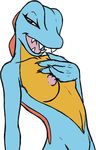  alpha_channel anthro breasts crocodile female furball looking_at_viewer nintendo nipples pok&#233;mon pokemon reptile scalie seductive solo totodile video_games 