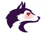  &lt;3 &lt;3_eyes blush canid canine canis domestic_dog finnish finnish_doge icon logo mammal patreon wolf 