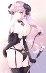  ass bikini cpqm eyepatch horns pointy_ears stockings swimsuits tagme tail thighhighs 