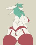  2019 anthro big_breasts big_butt biped bra breasts butt clitoris clothing curvy_figure eyelashes female fur garter_belt garter_straps hi_res huge_breasts lagomorph legwear leporid long_ears looking_at_viewer looking_back mammal panties presenting presenting_pussy pussy rabbit red_eyes sepiruth simple_background solo standing stockings thick_thighs thigh_highs underwear white_body white_fur wide_hips 