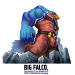  1:1 2019 anthro avian bird bulge city clothed clothing falco_lombardi hi_res looming low-angle_view macro male muscular muscular_male nintendo solo star_fox video_games wolfmalro 