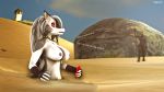  16:9 2019 3d_(artwork) 4k absurd_res animal_humanoid anthro big_breasts breasts canid canid_demon canine canis collar demon digital_media_(artwork) domestic_dog female fur hair hellhound helluva_boss hi_res humanoid loona_(vivzmind) mammal nipples nude quicksand sebaxn source_filmmaker white_body white_fur 