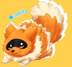  2019 brown_body brown_fur feral fur japanese_text nintendo pok&eacute;mon pok&eacute;mon_(species) simple_background solo text tooboe_huusuke video_games zigzagoon 