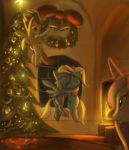  amber_eyes bell blonde_hair bow christmas christmas_tree cutie_mark derpy_hooves_(mlp) equid equine face_to_face feathered_wings feathers female feral fire fireplace flying friendship_is_magic fur grey_body grey_feathers group hair holidays horn hug inside lights long_hair looking_at_viewer looking_down mammal multicolored_hair my_little_pony night open_mouth orange_hair princess_cadance_(mlp) pterippus purple_eyes raikoh-illust ribbons rug smile spitfire_(mlp) spread_legs spreading star teeth tree trixie_(mlp) two_tone_hair unicorn window wings wonderbolts_(mlp) wreath yellow_body yellow_feathers 