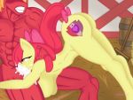  anthro apple_bloom_(mlp) ass_up big_breasts big_macintosh_(mlp) bodily_fluids breasts brother brother_and_sister cum cum_in_mouth cum_inside equid equine fellatio female friendship_is_magic genital_fluids incest lefthighkick male male/female mammal muscular muscular_male my_little_pony nude oral penile sex sibling sister 
