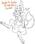  absurd_res balls big_balls big_penis canid canine comic disney duo english_text female fox hi_res hyper imminent_vore judy_hopps male mammal nick_wilde penis text vore zootopia 