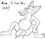  balls big_balls big_penis canid canine comic disney duo english_text female fox hi_res humanoid_penis hyper judy_hopps male mammal nick_wilde nude oral_vore penis simple_background size_difference text vore zootopia 