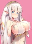  1girl aianchor breasts elf large_breasts nun original pointy_ears 