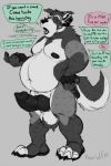  2019 anthro big_penis canid canine canis digital_media_(artwork) domestic_dog knot koorivlf koorivlf_tycoon male mammal penis post_transformation sketch slightly_chubby snout unseen_char weight_gain 