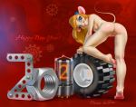  2020 blonde_hair blue_eyes breasts butt chip_&#039;n_dale_rescue_rangers disney gadget_hackwrench hair holidays mammal mouse murid murine new_year nipples nixie_tube nude pawpads pussy rodent side_boob sirena_de_sire 