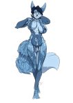  alpha_channel anthro big_breasts black_nose blue_body blue_eyes blue_fur blue_hair blue_nipples breasts canid canine cortana female fox fur hair halo_(series) krystal mammal microsoft navel nintendo nipple_pinch nipple_play nipple_stimulation nipples pinch pussy simple_background solo star_fox transparent_background video_games xbox_game_studios yawg 