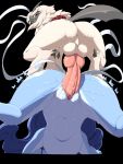  absol animal_genitalia balls blue_body bodily_fluids female female_penetrated feral feral_on_feral from_behind_position genital_fluids knot legendary_pok&eacute;mon low-angle_view male male/female male_penetrating male_penetrating_female mounting nintendo pata penetration pok&eacute;mon pok&eacute;mon_(species) pussy_juice sex suicune video_games white_body 
