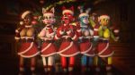  3d_(artwork) 5_fingers animatronic avian bell belt big_breasts bird blow_kiss blue_eyes breasts candy candy_cane canid canine chicken choker christmas christmas_present christmas_tree clothing crossgender digital_media_(artwork) exposed_breasts eyebrows eyelashes female fingers five_nights_at_freddy&#039;s five_nights_at_freddy&#039;s_2 food fox galliform gallus_(genus) gloves gold97fox green_eyes hair handwear hat headgear headwear hi_res holidays humanoid_hands jewelry lagomorph legwear leporid licking machine mammal mangle_(fnaf) necklace nipples non-mammal_breasts phasianid picture_frame plantigrade rabbit robot santa_hat stockings tinsel tongue tongue_out toy_bonnie_(fnaf) toy_chica_(fnaf) toy_freddy_(fnaf) tree ursid video_games yellow_eyes 