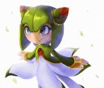  2019 bracelet clothing cosmo_the_seedrian dress female flora_fauna green_hair hair hi_res humanoid jewelry not_furry plant seedrian simple_background smile solo sonic_the_hedgehog_(series) sonic_x spacecolonie white_background 