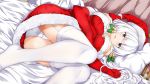  ass azur_lane cameltoe christmas dress illustrious_(azur_lane) mamizu pantsu skirt_lift stockings thighhighs 