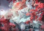  horns leaves luo_tianyi mikka620 multiple_tails tail vocaloid vocaloid_china 