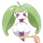  1:1 blush female flora_fauna nintendo plant pok&eacute;mon pok&eacute;mon_(species) simple_background steenee tape video_games white_background youjomodoki 