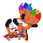  antennae_(anatomy) canid canine fae fairy female fox mammal multi_tail rainbow 
