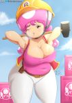  big_breasts breasts female humanoid mario_bros nintendo not_furry toadette video_games viejillox 