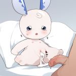  after_sex baby blush bodily_fluids cub cum cum_in_pussy cum_inside cum_leaking duo female female_focus flat_chested genital_fluids hi_res human interspecies lagomorph larger_human larger_male leporid male male/female mammal nipples nude penis pussy rabbit rinrin_(pixiv) seki_hamomin size_difference smaller_female solo_focus vein veiny_penis young 