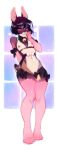  accessory blush bow chastity_(disambiguation) chastity_device clothed clothing crossdressing frenky_hw garter girly lagomorph legwear leporid male mammal nipples rabbit solo stockings 