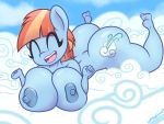  anthro big_breasts big_butt breasts butt cloud equid equine female huge_breasts lefthighkick mammal mature_female my_little_pony nude windy_whistles_(mlp) 