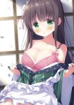  bra cleavage gochuumon_wa_usagi_desu_ka? maid open_shirt satsuki_yukimi ujimatsu_chiya undressing wa_maid 