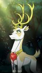  2019 antlers cervid crepuscular_rays horn idw_publishing inuhoshi-to-darkpen king king_aspen_(mlp) male mammal my_little_pony patreon royalty solo text tree url 