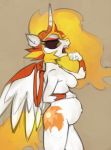 anthro belly big_belly breasts daybreaker_(mlp) equid equine female friendship_is_magic horn mammal marsminer my_little_pony nude pregnant simple_background solo winged_unicorn wings 