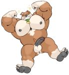  2019 anthro balls biceps big_muscles black_claws black_nipples black_penis brown_body brown_fur bulldog canid canine canis claws collar domestic_dog flexing fur grin huge_muscles humanoid_penis looking_at_viewer male mammal mastiff megawaffle_(artist) molosser multicolored_body multicolored_fur musclegut muscular muscular_male nipples nude overweight overweight_male pawpads pecs penis plantigrade semi_erection simple_background smile solo triceps two_tone_body two_tone_fur white_background white_body white_fur 