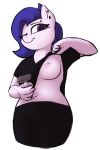  anthro bottomwear breasts buttplug clothed clothing clothing_lift ear_piercing earth_pony equid equine fan_character female horse lavender_(neighday) looking_at_viewer mammal my_little_pony navel neighday nipples nude one_eye_closed pants piercing pony sex_toy shirt shirt_lift simple_background solo topwear transparent_buttplug transparent_sex_toy white_background 