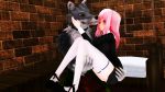  16:9 2019 3d_(artwork) anthro big_breasts blush breasts bridal_carry canid canine canis carrying digital_media_(artwork) duo female female_on_anthro human human_on_anthro interspecies male malicekira mammal nun standing wolf 