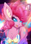  anthro breasts chest_tuft cleavage clothed clothing equid equine female friendship_is_magic mammal my_little_pony pinkie_pie_(mlp) rariedash solo tuft 