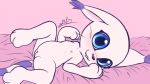  bedding blanket blush digimon digimon_(species) felid feline female feral gatomon haiiromon looking_at_viewer lying mammal nipples nude paws pussy smile solo spread_legs spreading teeth tongue 