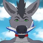  aircraft airplane asinus big_(disambiguation) crush deanwolfwood destruction donkey equid equine gigantic invalid_tag macro male mammal powerful size_play solo titan 