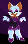  absurd_res anthro big_breasts boots breasts captain_molasses captainmolasses chiropteran clothed clothing eyeshadow female footwear gloves green_eyes handwear hi_res lipstick makeup mammal rouge_the_bat smile solo sonic_the_hedgehog_(series) wings 