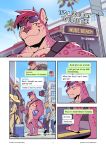  2020 anthro bus canid canine catsudon comic detailed_background distracted_boyfriend english_text eyewear felid feline female group hair jaguar looking_at_viewer looking_back male male_focus mammal meme muscular muscular_male nipples nude pantherine pecs penis red_hair sunglasses text towel uncut vehicle 
