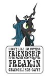  2018 arthropod changeling english_text equid fangs feral friendship_is_magic hair horn mammal meme my_little_pony queen_chrysalis_(mlp) samoht-lion simple_background solo text white_background 
