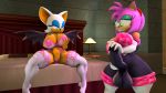  16:9 3d_(artwork) amy_rose anthro balls big_breasts big_butt breasts butt chiropteran clothing darksorm digital_media_(artwork) eulipotyphlan grope hedgehog hi_res intersex lingerie mammal masturbation penis rouge_the_bat seducing sonic_the_hedgehog_(series) suit 