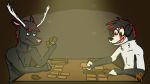  16:9 anthro axton border_collie canid canine canis card cervid cervine collie domestic_dog duo fur genitals herding_dog male mammal pastoral_dog sheepdog wolf 