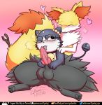  &lt;3 2020 animal_genitalia anus balls bell blush bodily_fluids braixen canid canine digital_media_(artwork) duo erection eyewear felid fellatio female feral fur genital_fluids genitals glasses inner_ear_fluff male male/female mammal nintendo one_eye_closed oral penile penis pok&eacute;mon pok&eacute;mon_(species) pok&eacute;mon_gold_beta pussy rinrin_(pok&eacute;mon_gold_beta) rymherdier rynring sex simple_background smile tongue tongue_out tuft video_games white_body yellow_body yellow_fur 